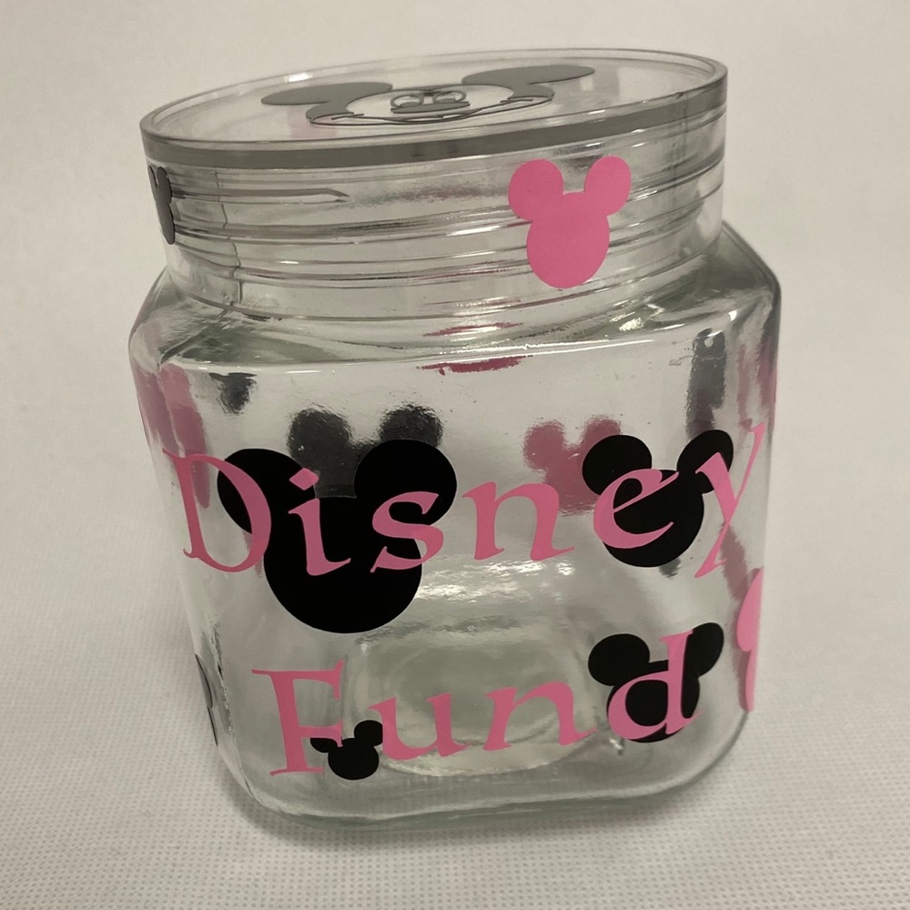 Disney Custom Fund Jar Pink